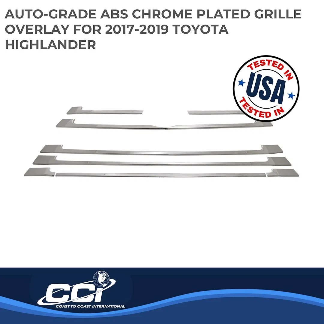 IWCGI154 – COAST2COAST Grille Insert, Overlay Mesh Style 6 Piece Chrome Plated ABS Plastic - view 2